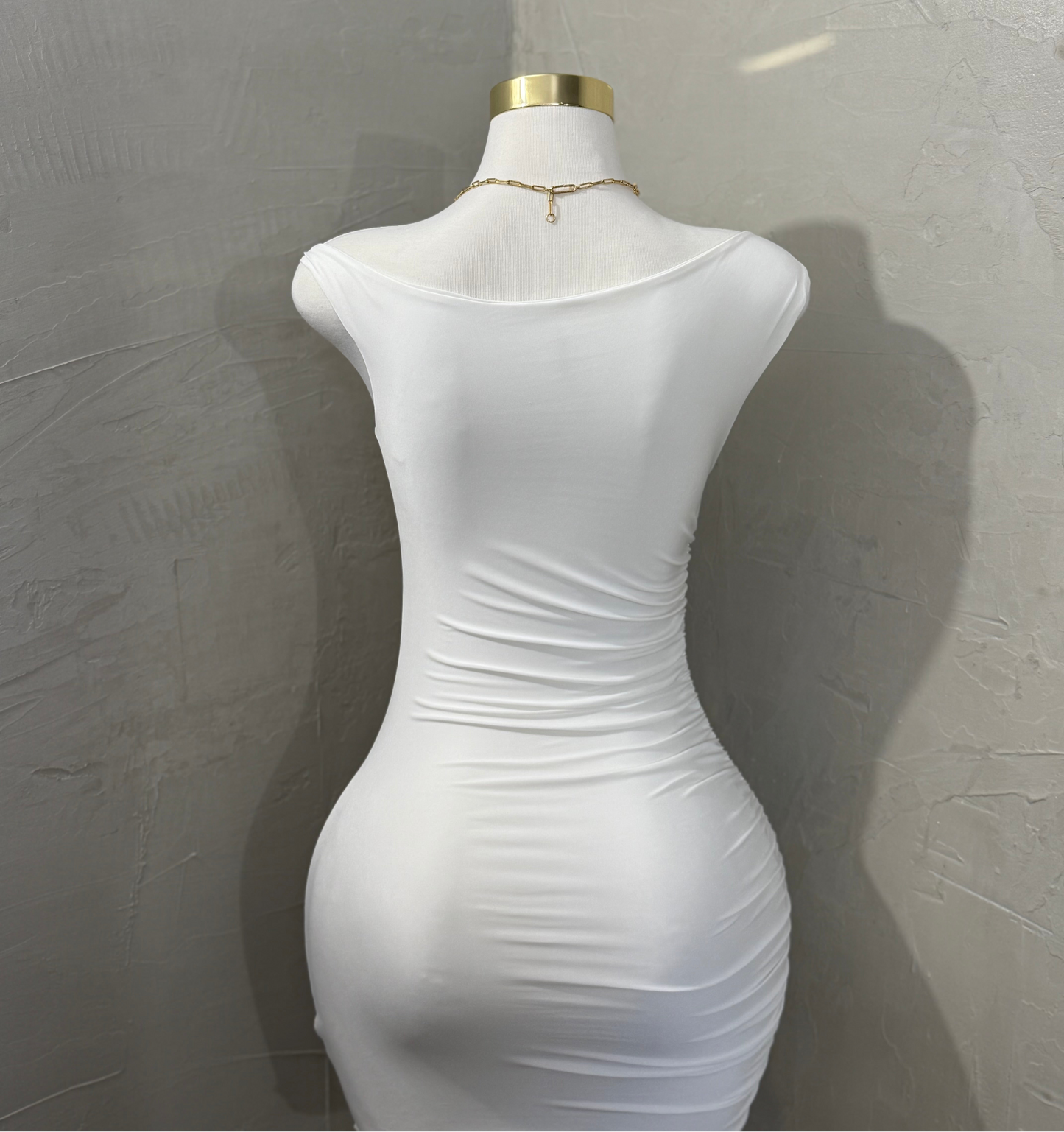 Off white mini dress