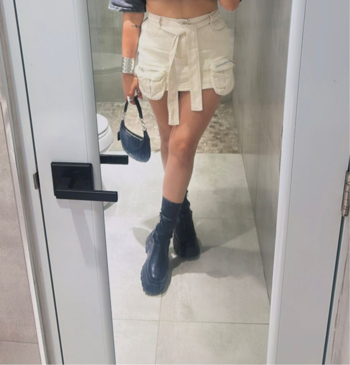 Falda Cargo Ivory