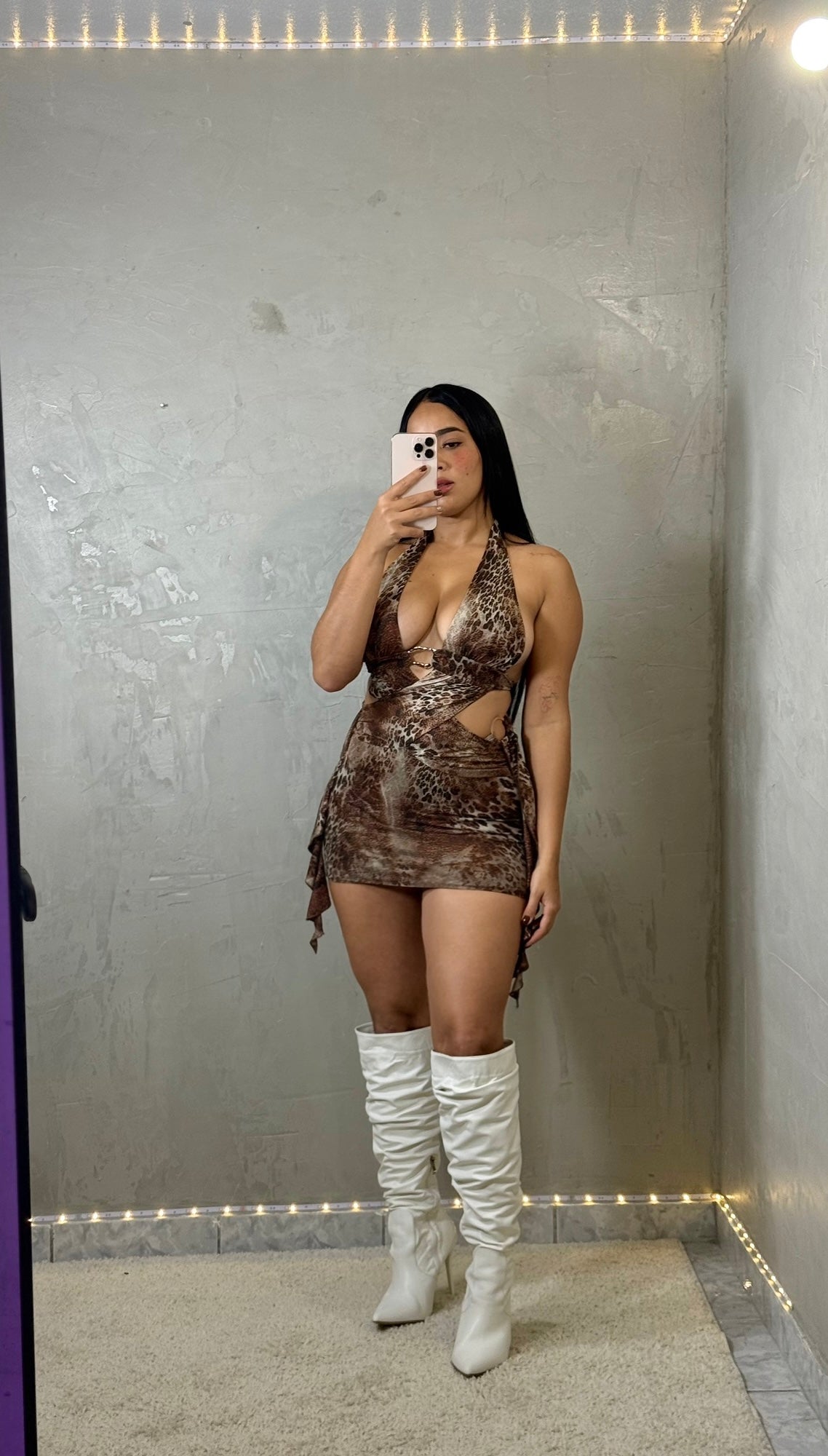 Aura Print Dress