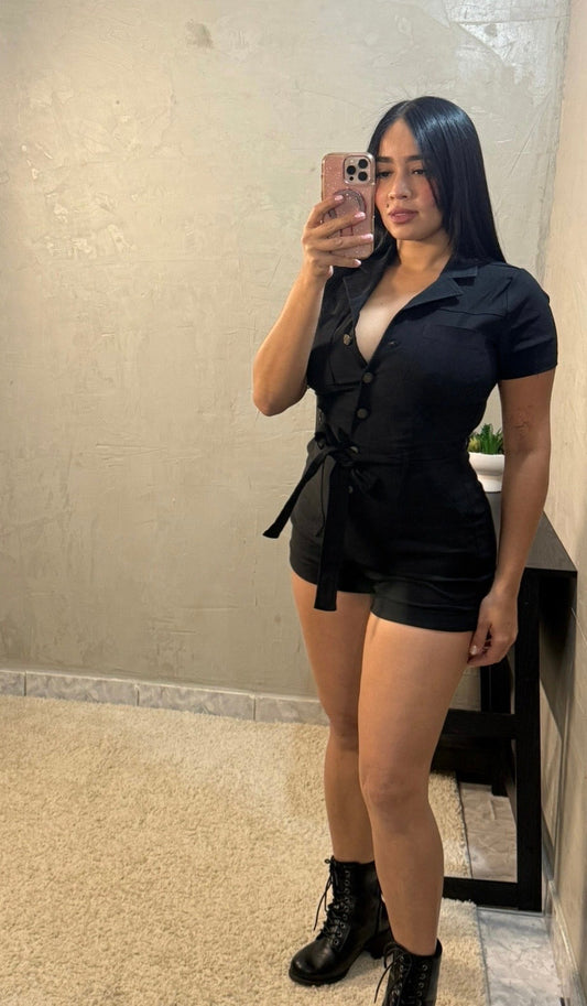 Perfect Fit Black Romper
