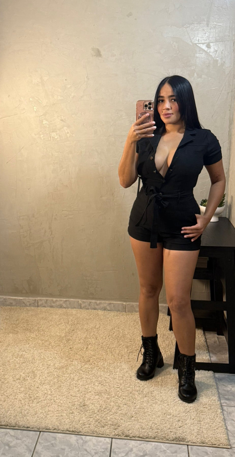 Perfect Fit Black Romper
