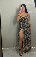 Ruched maxi dress