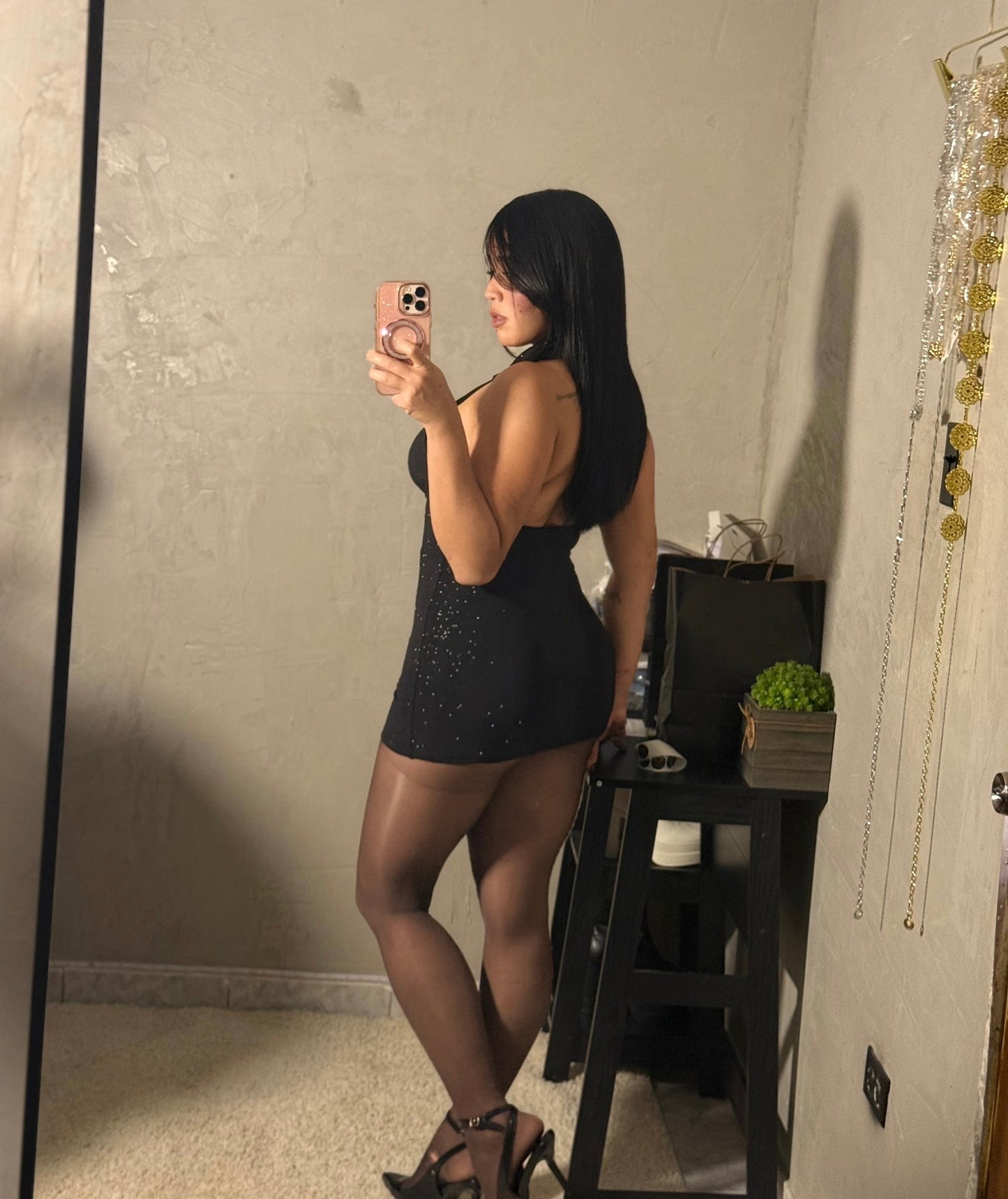 Mini Dress Black Glow