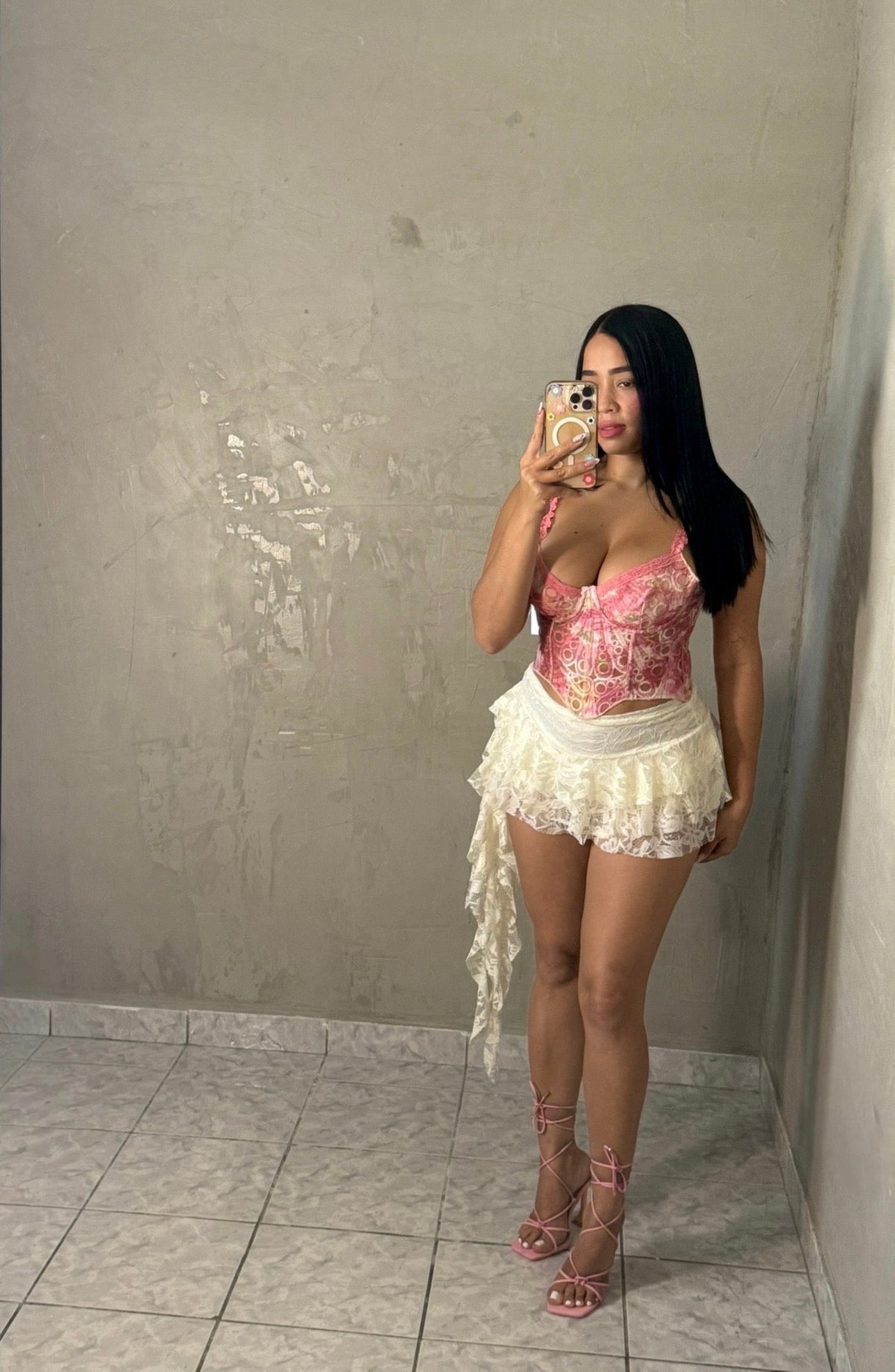 Ivory Lace Skirt