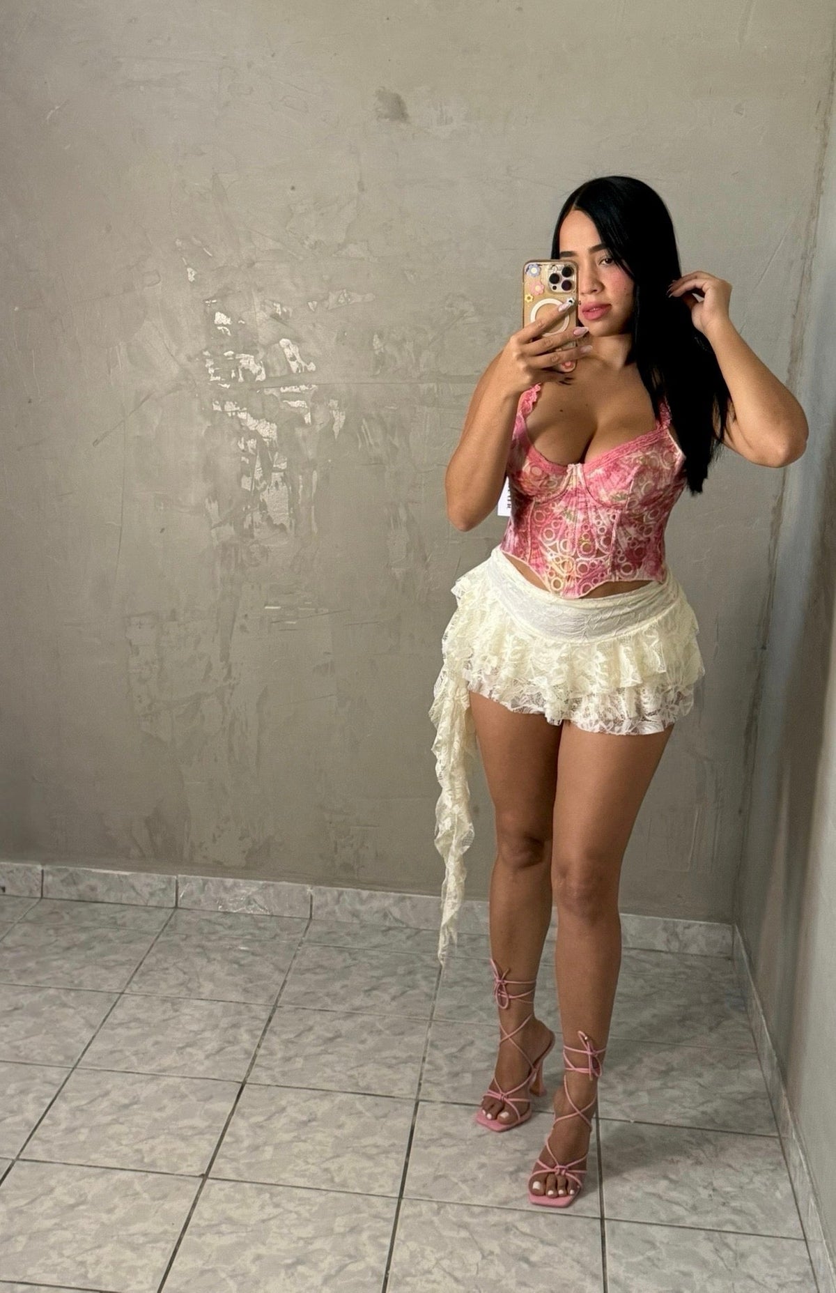 Ivory Lace Skirt
