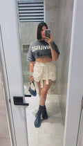 Falda Cargo Ivory