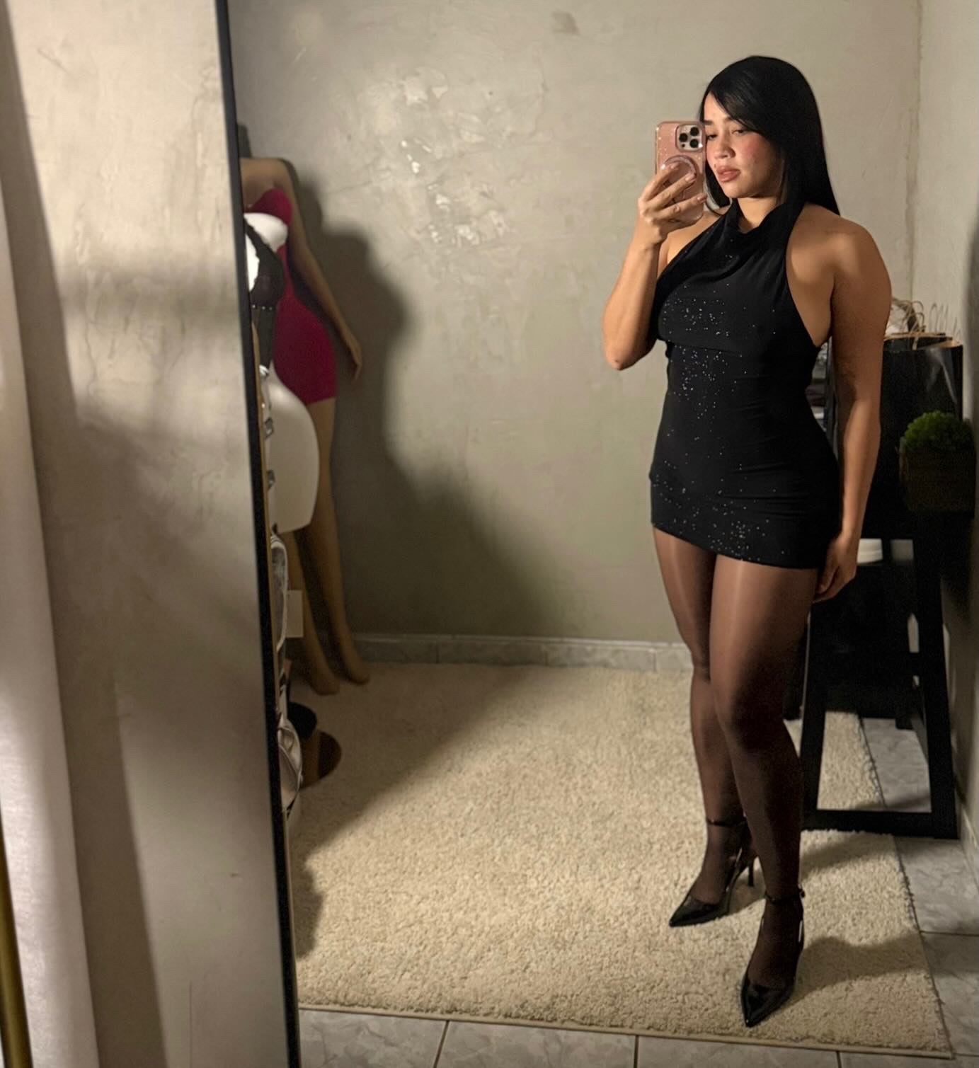 Mini Dress Black Glow