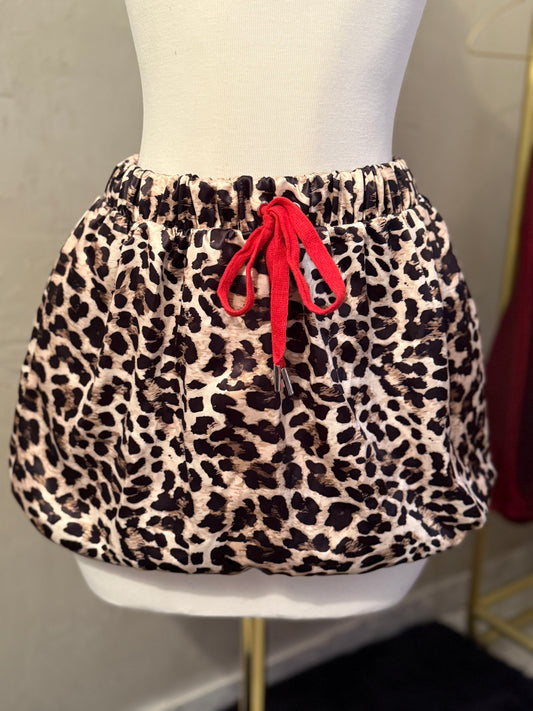 Falda globo animal print